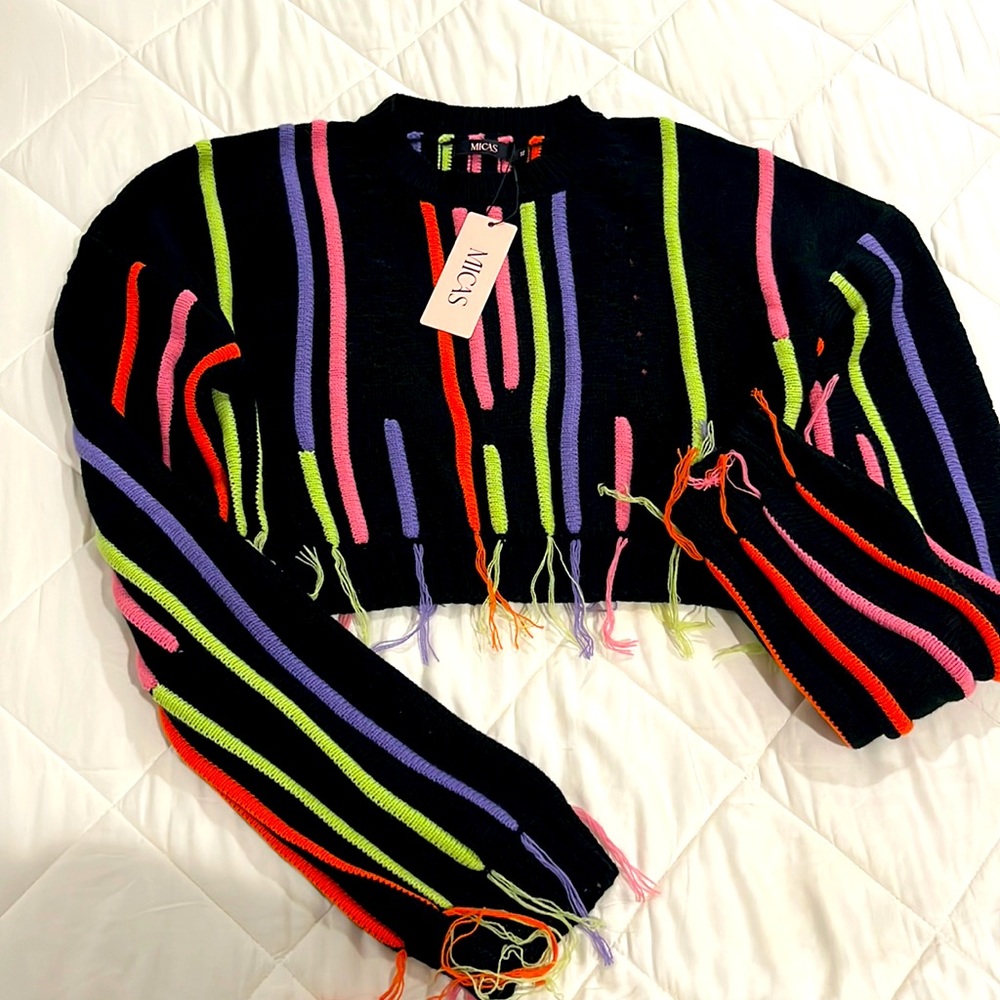 NWT Micas cropped sweater